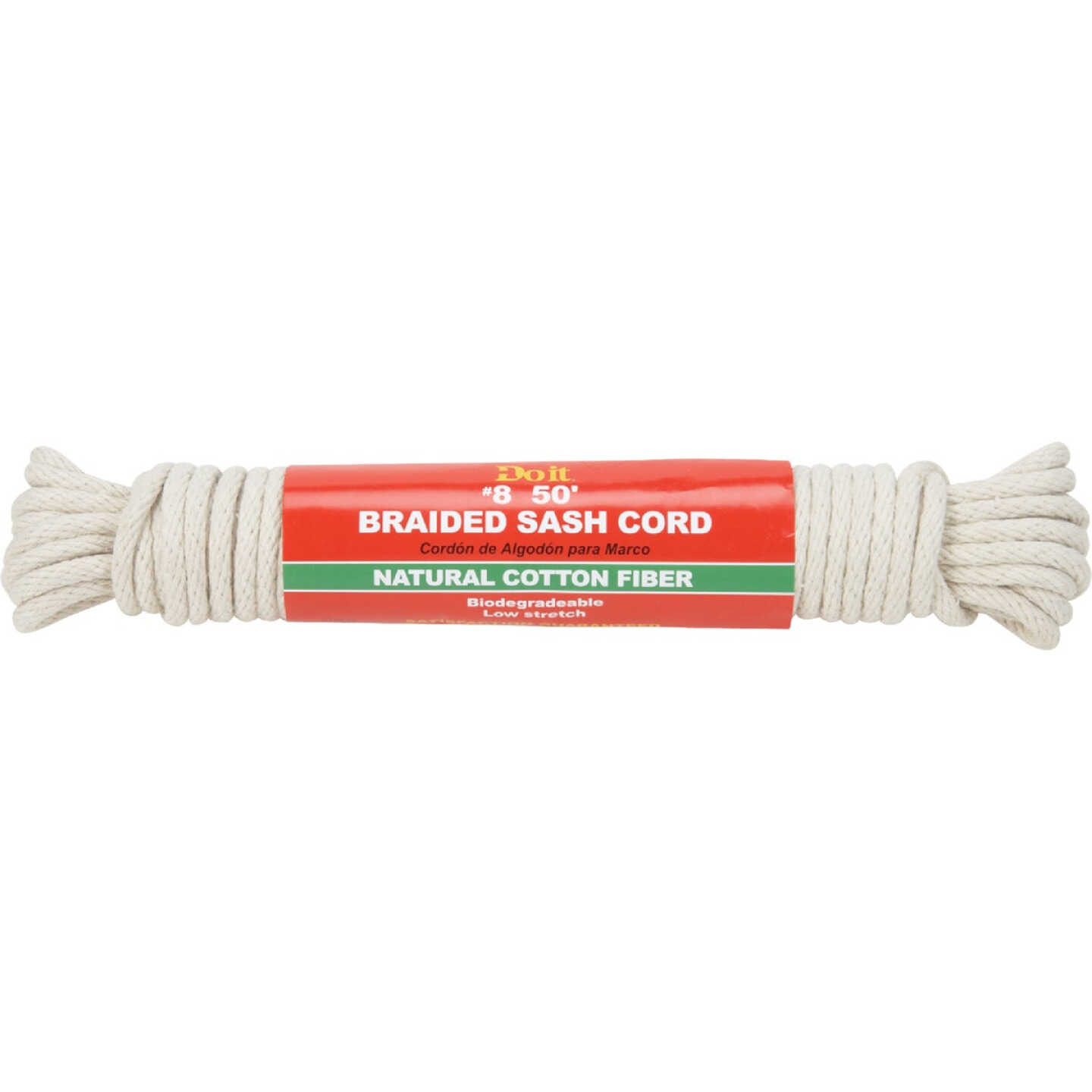 Do it Best 1/4 In. x 50 Ft. White Solid Braided Cotton Sash Cord - Anderson  Lumber