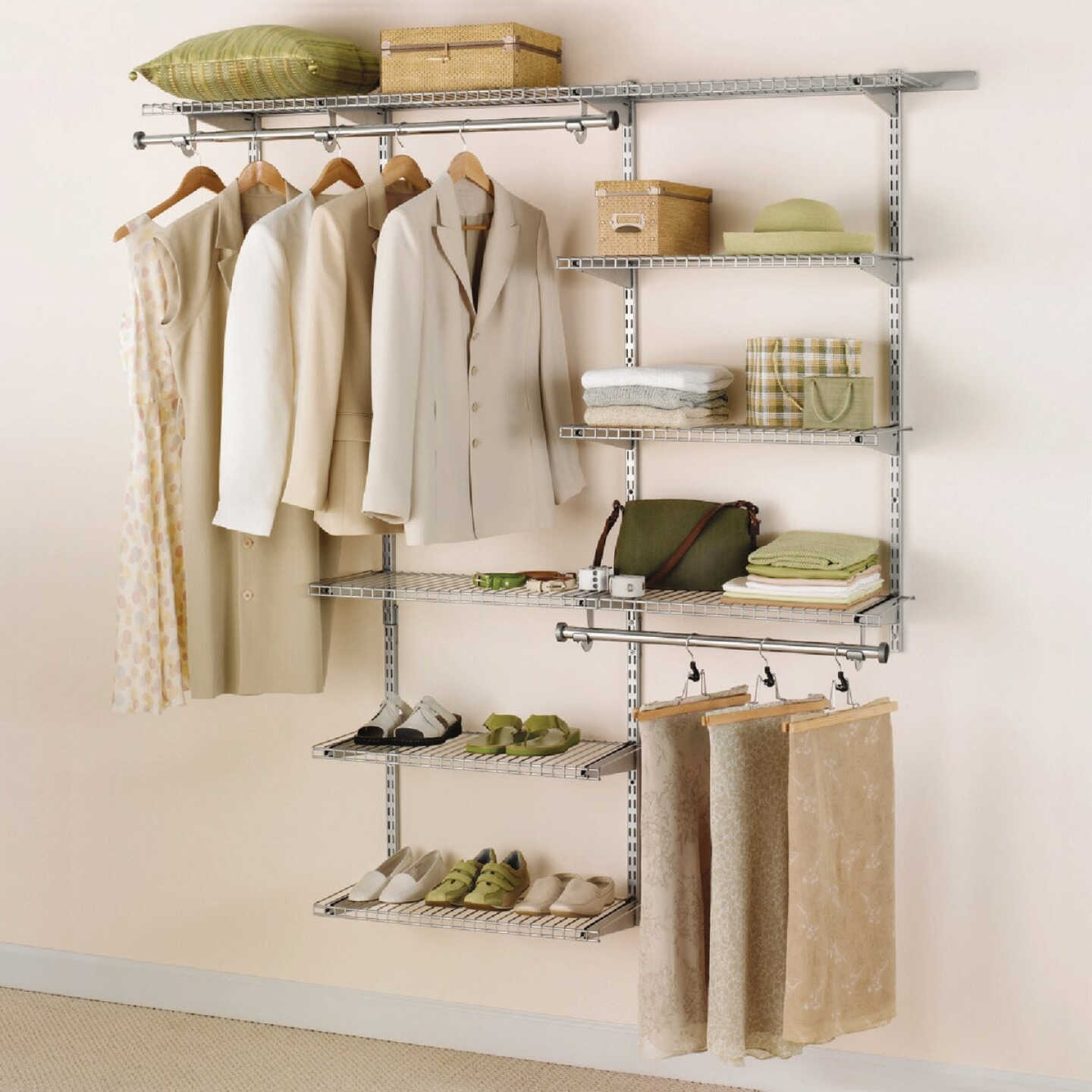 How To Install Closet Shelves  Rubbermaid Fasttrack Closet Kit