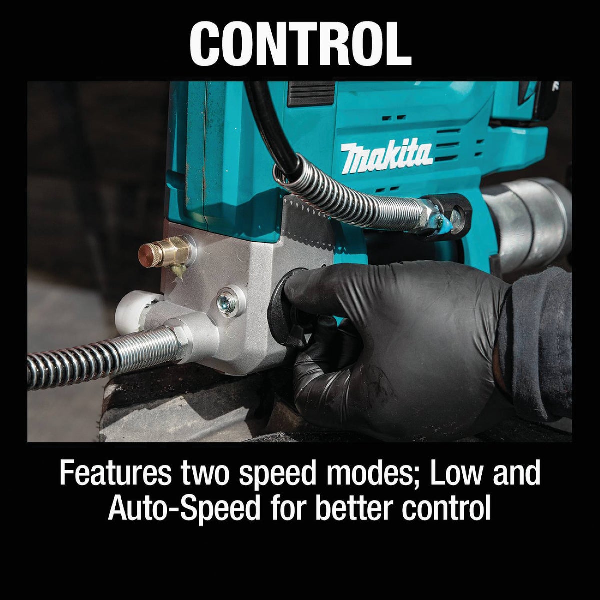 Makita battery outlet powered grease gun