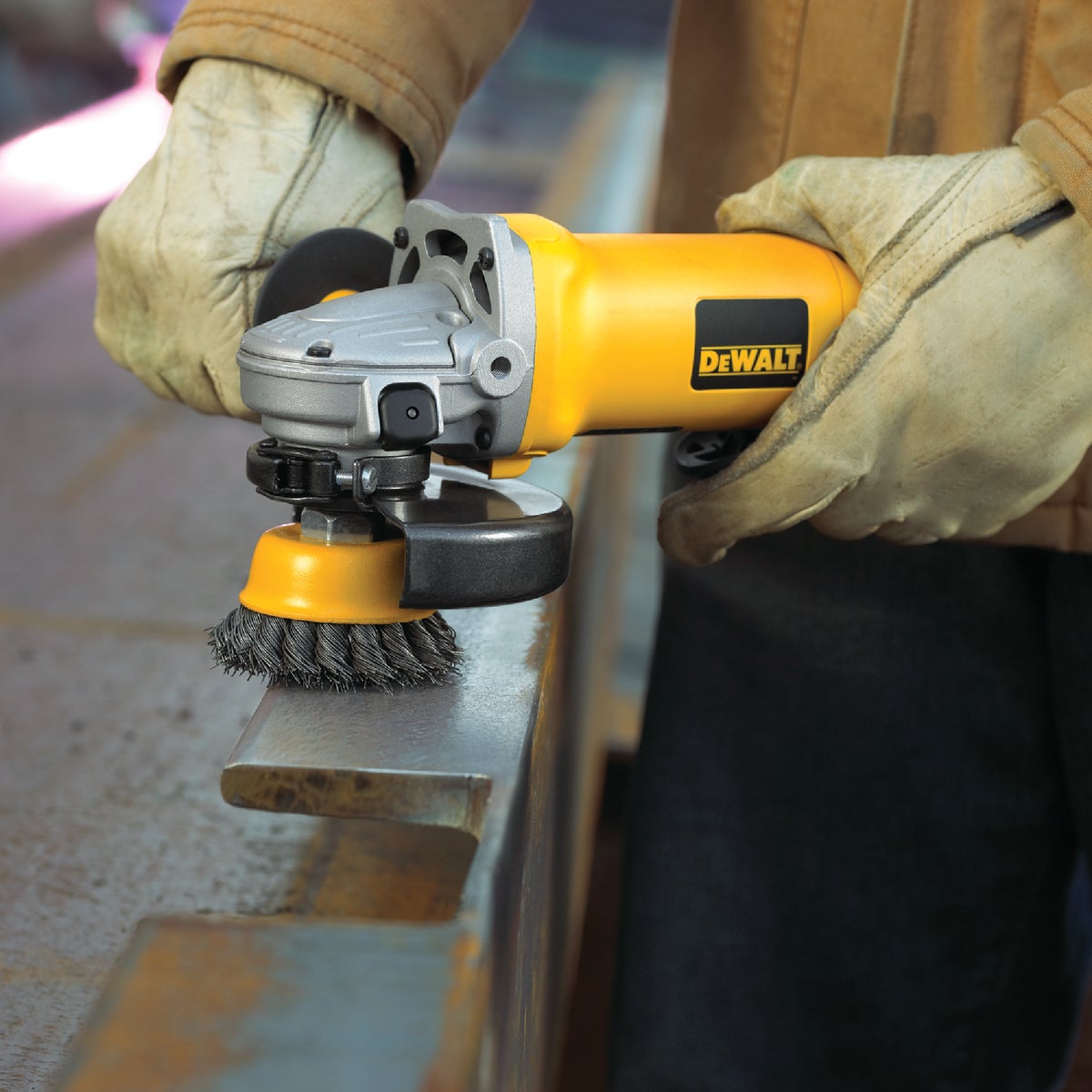 DEWALT 3 In. Knotted 0.020 In. Angle Grinder Wire Brush Anderson