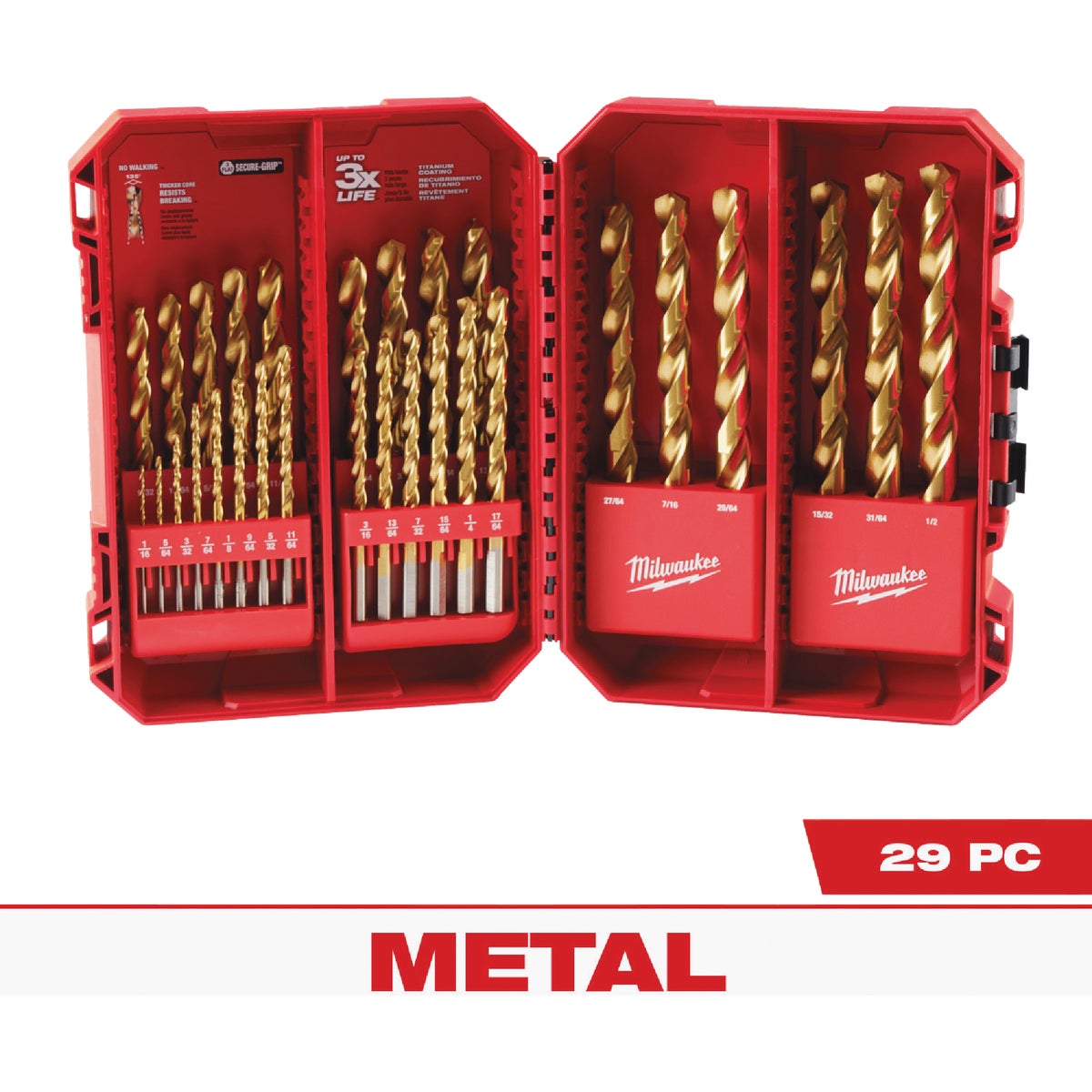 Heavy duty best sale drill bit set