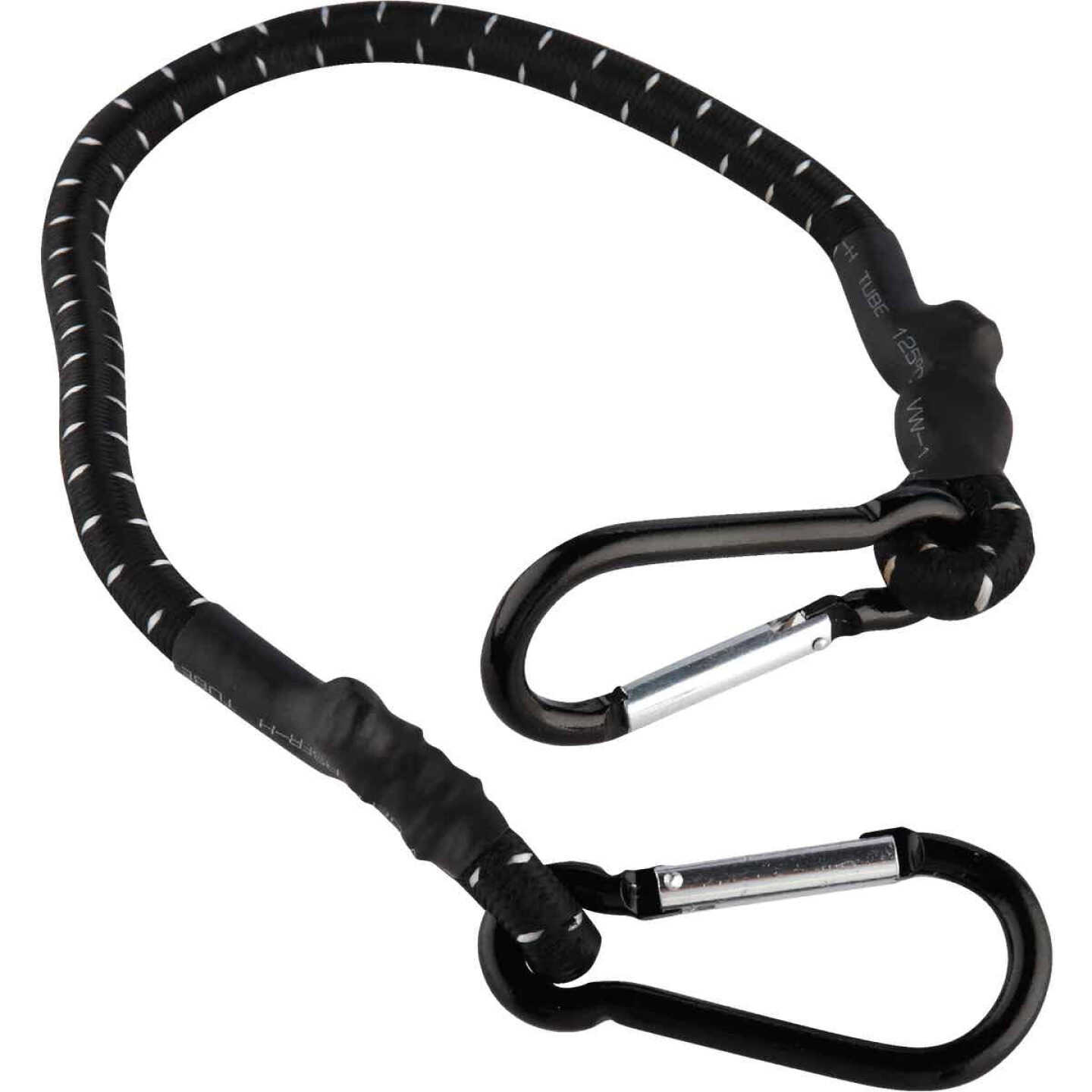 Erickson 1 In. x 24 In. Industrial Bungee Cord with Carabiner Hooks, Black  - Anderson Lumber