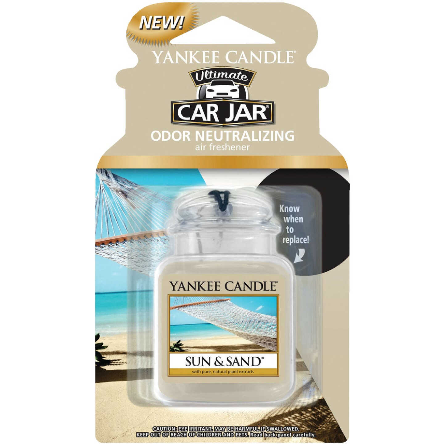 Yankee Candle Car Jar Ultimate Car Air Freshener, Sun & Sand - Anderson  Lumber