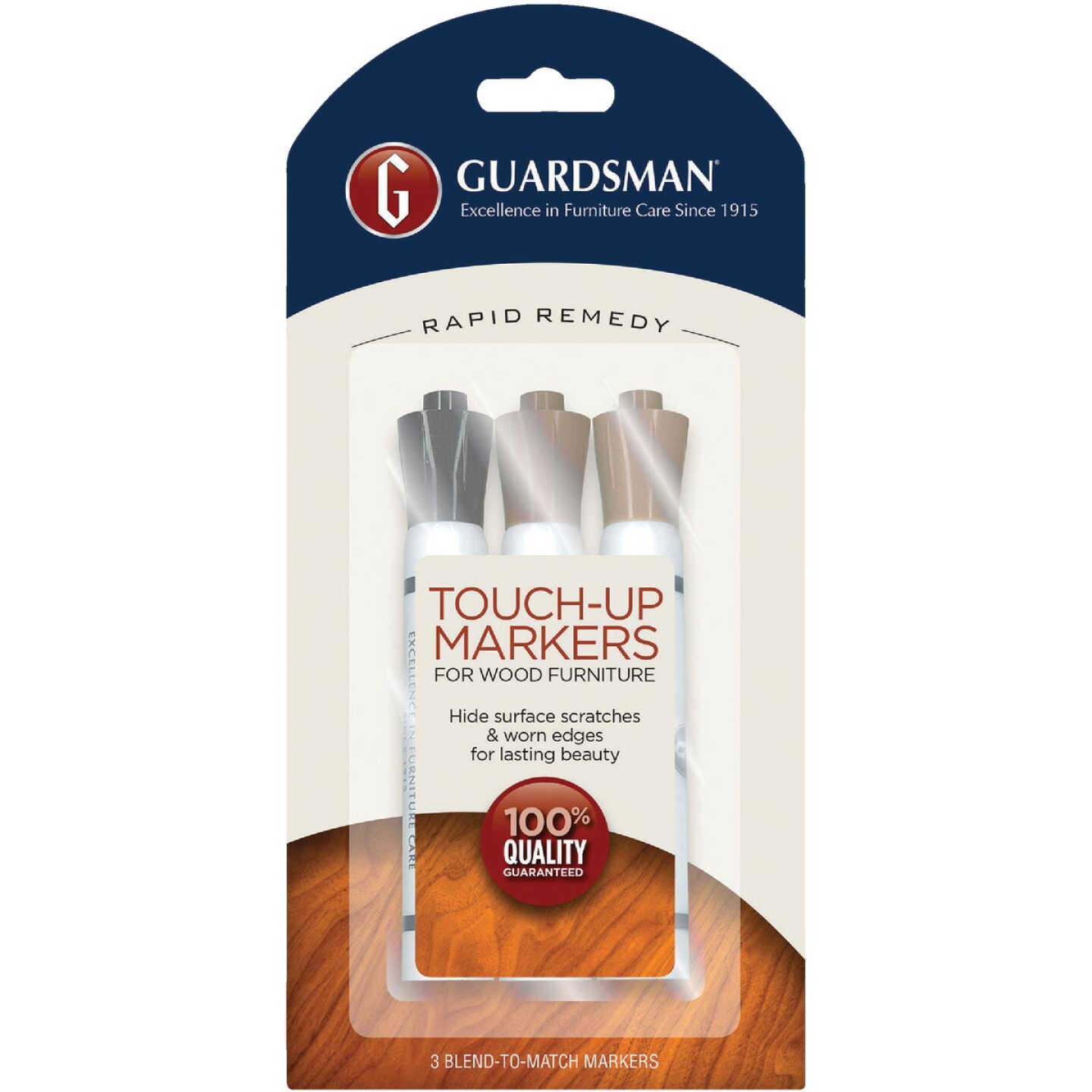 Guardsman Rapid Remedy Wood Furniture Touch-Up Markers (3-Pack
