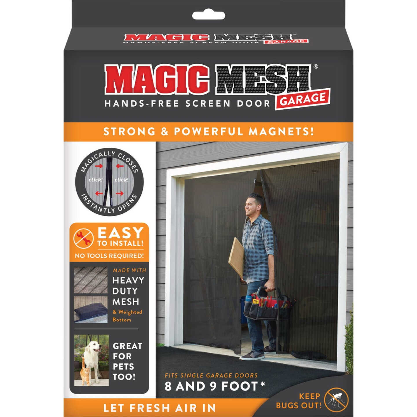 Magic Mesh Garage Screen Door - Anderson Lumber