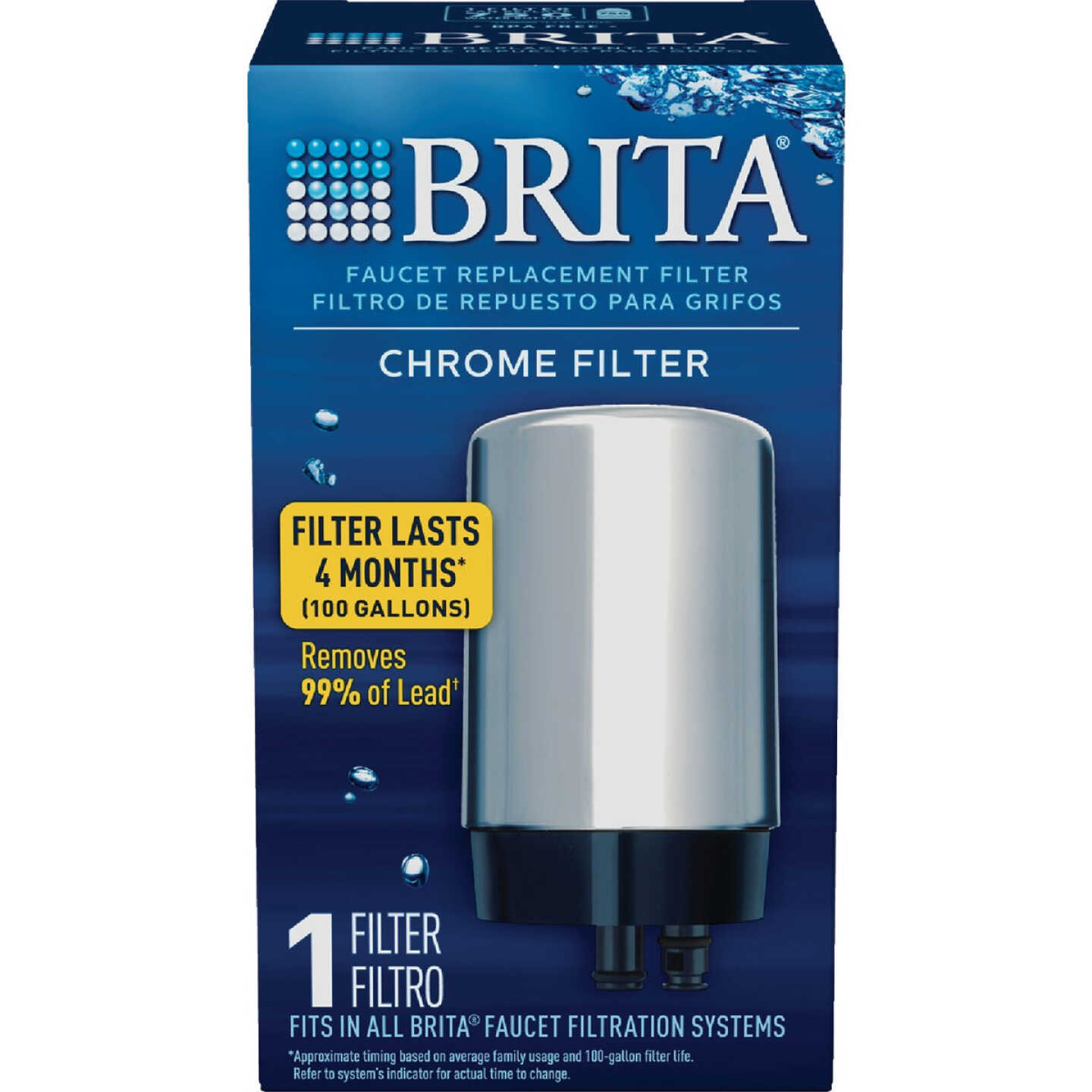 Brita On Tap Chrome Replacement Water Filter Cartridge - Anderson Lumber