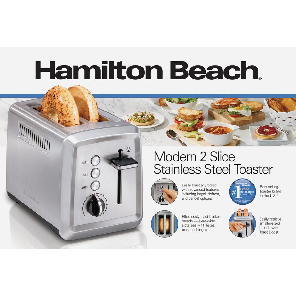 Hamilton beach stainless steel cheap toaster