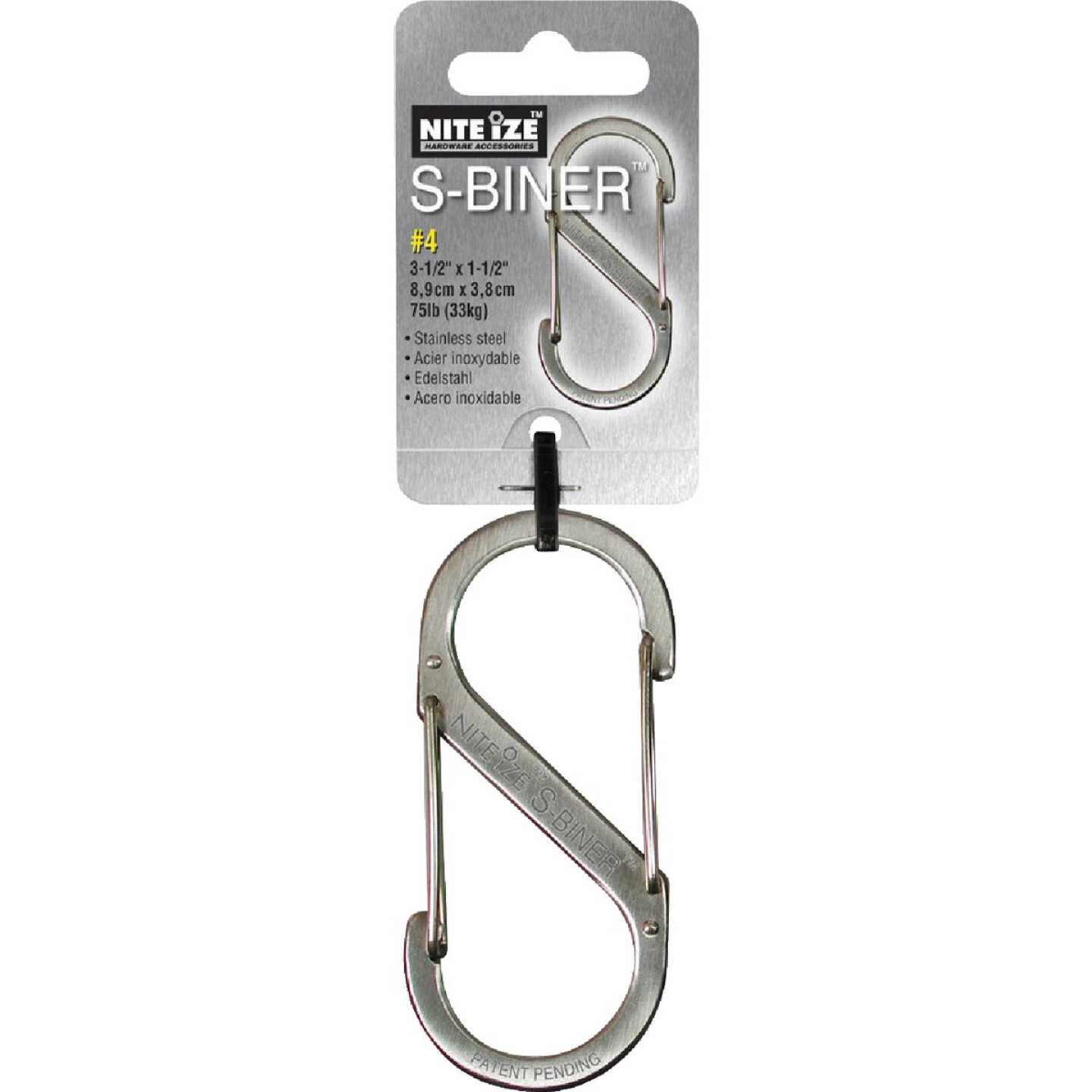Nite Ize S-Biner Size 2 10 Lb. Capacity Stainless Steel S-Clip Key Ring -  Anderson Lumber