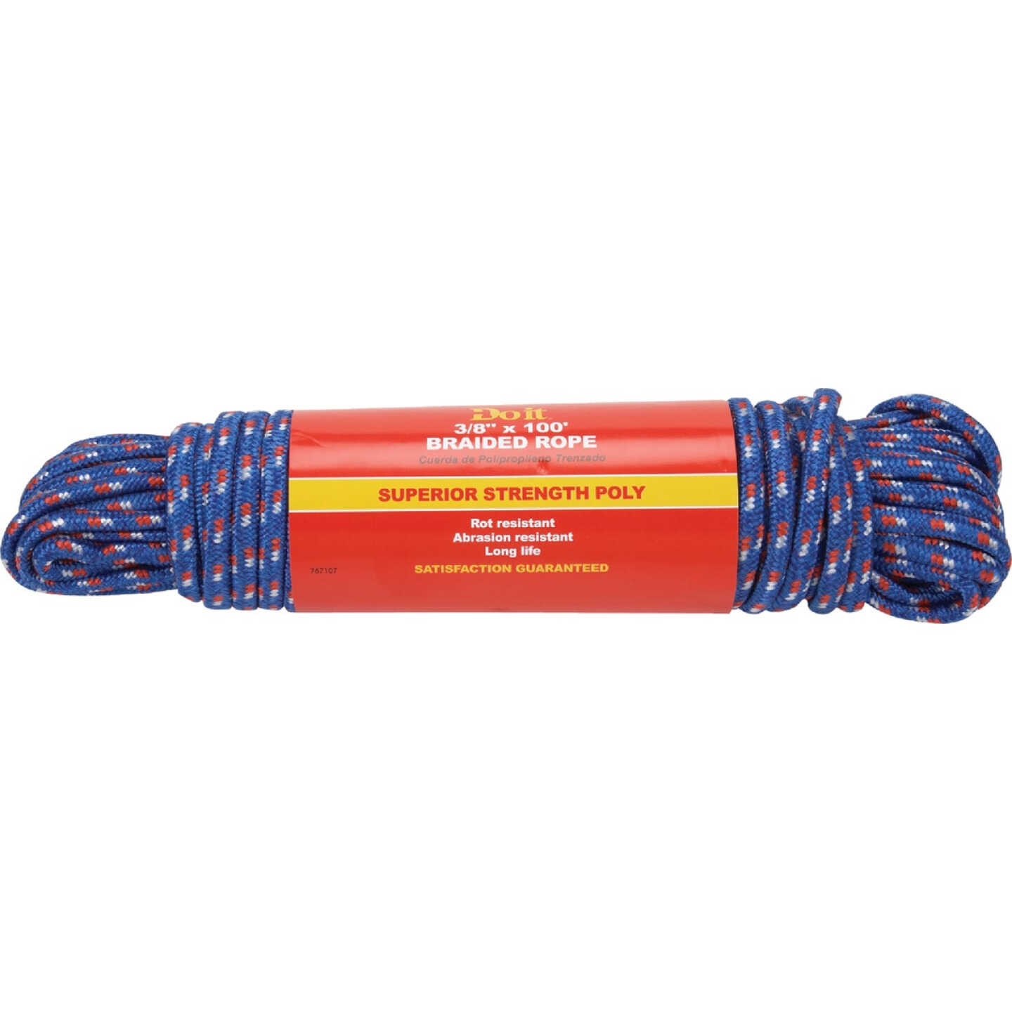 Do it Best 3/8 In. x 100 Ft. Assorted Colors Double Braided