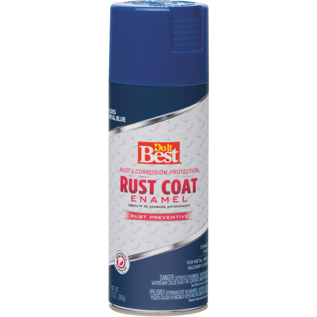 Do it Best Rust Coat Gloss Royal Blue 12 Oz. Anti Rust Spray Paint