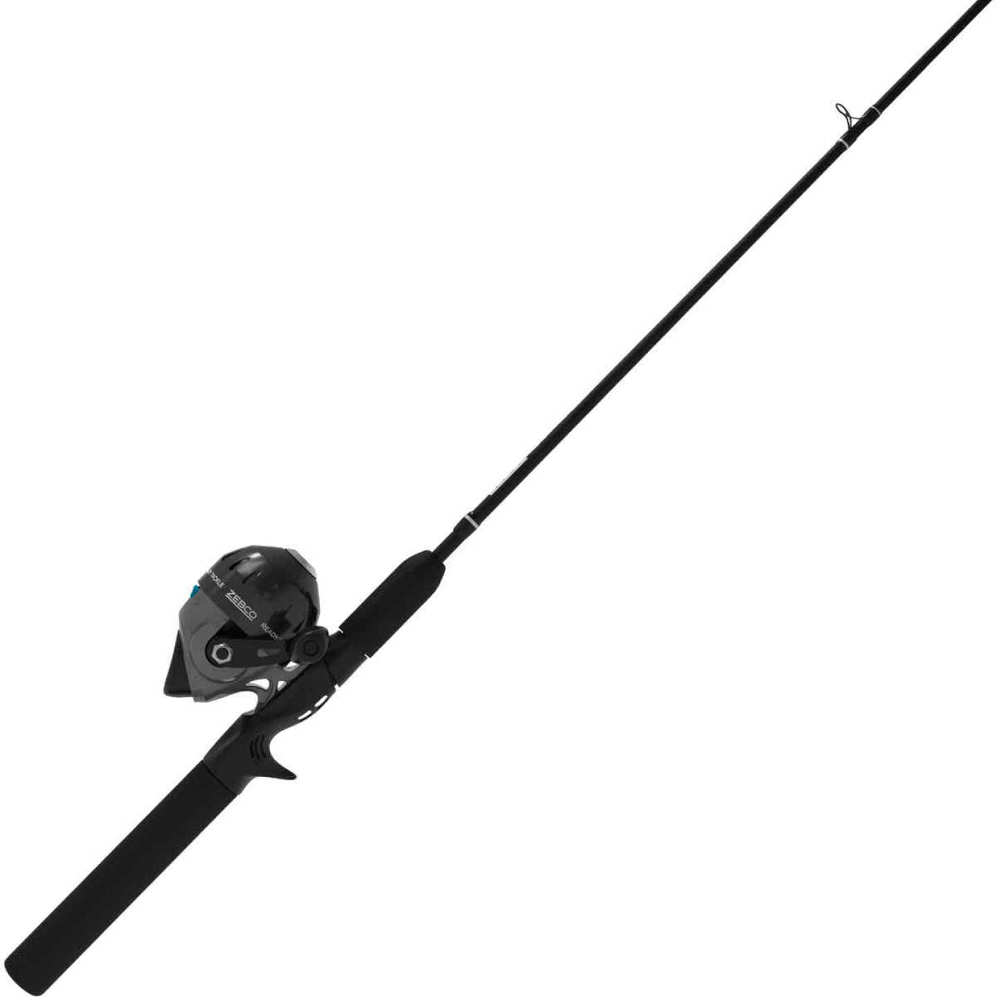  Zebco Ready Tackle Spinning Reel and Telescopic Fishing Rod  Combo, 17-Inch to 5-Foot 6-Inch Telescopic Fishing Pole, Size 20 Fishing  Reel, Pre-Spooled 8-Pound Fishing Line, 53-Piece Tackle Kit,Black : Sports